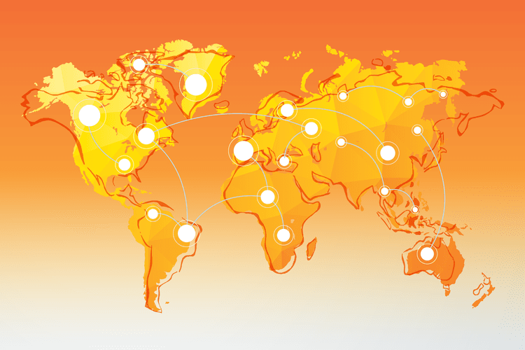 World map: NAR Global Partners