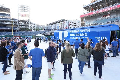 Riding with the Brand at Nationals Park in Washington, D.C.