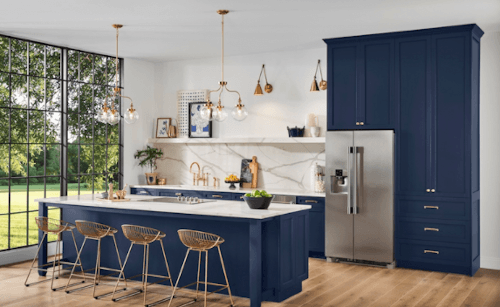 Sherwin Blue kitchen