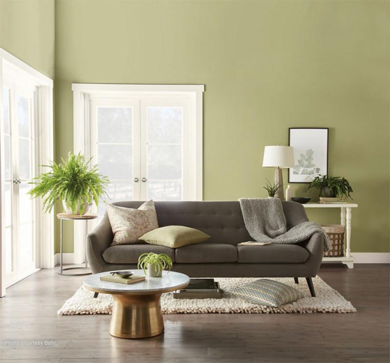 Behr's "Back to Nature" green.