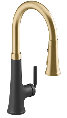 Kohler Gold & Black Faucet