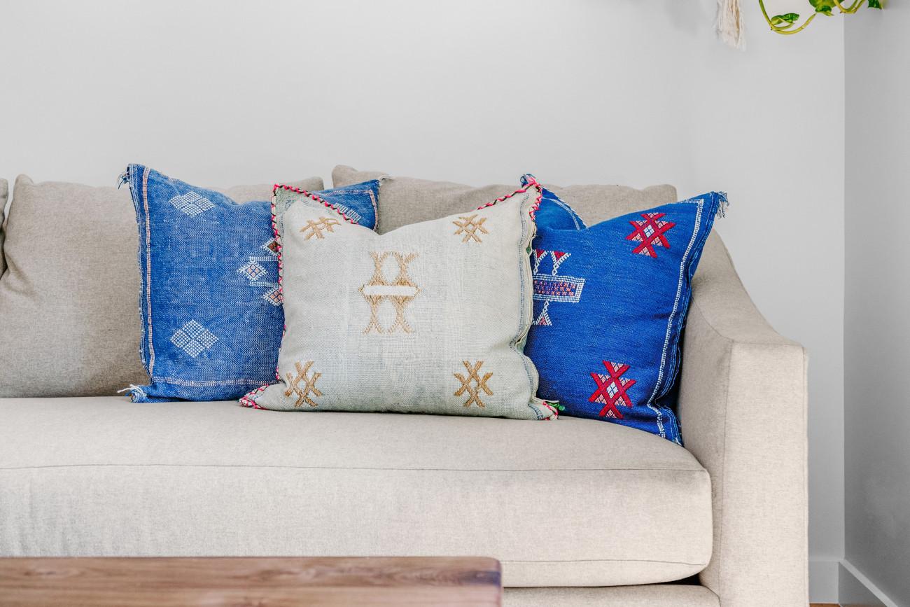 Tribal prints on pillows