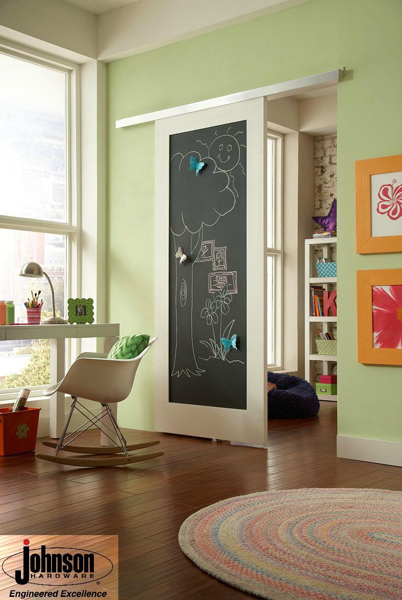 Barn Door With Chalk Board