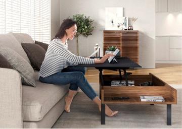 Desk on Coffee Table