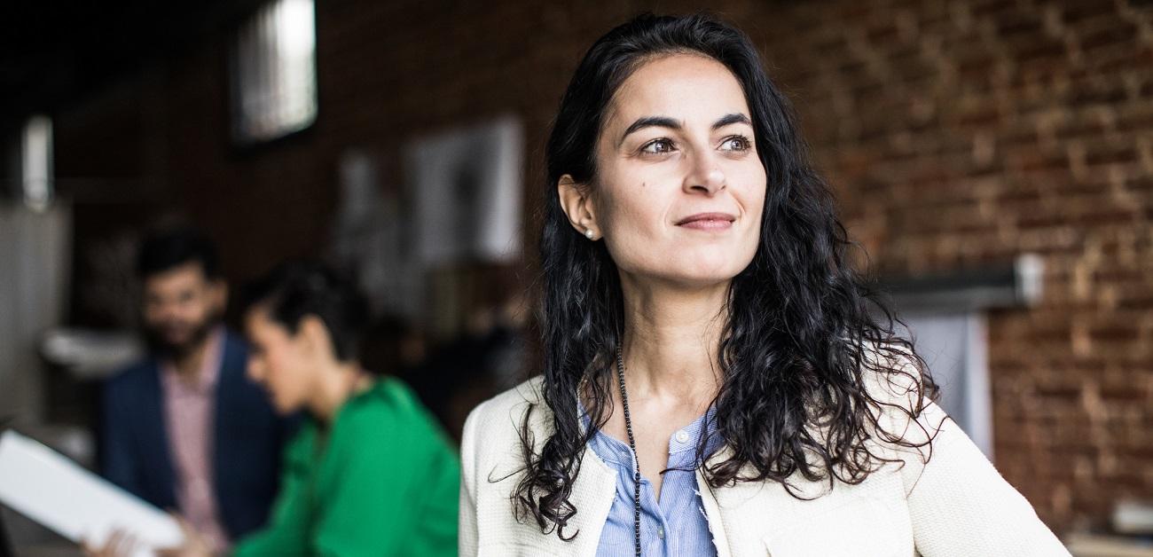 Portrait of businesswoman in office