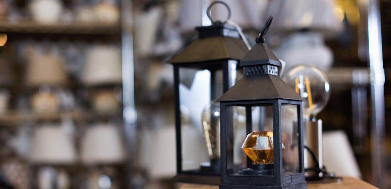 lanterns at lamp shop