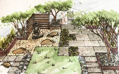 small garden rendering