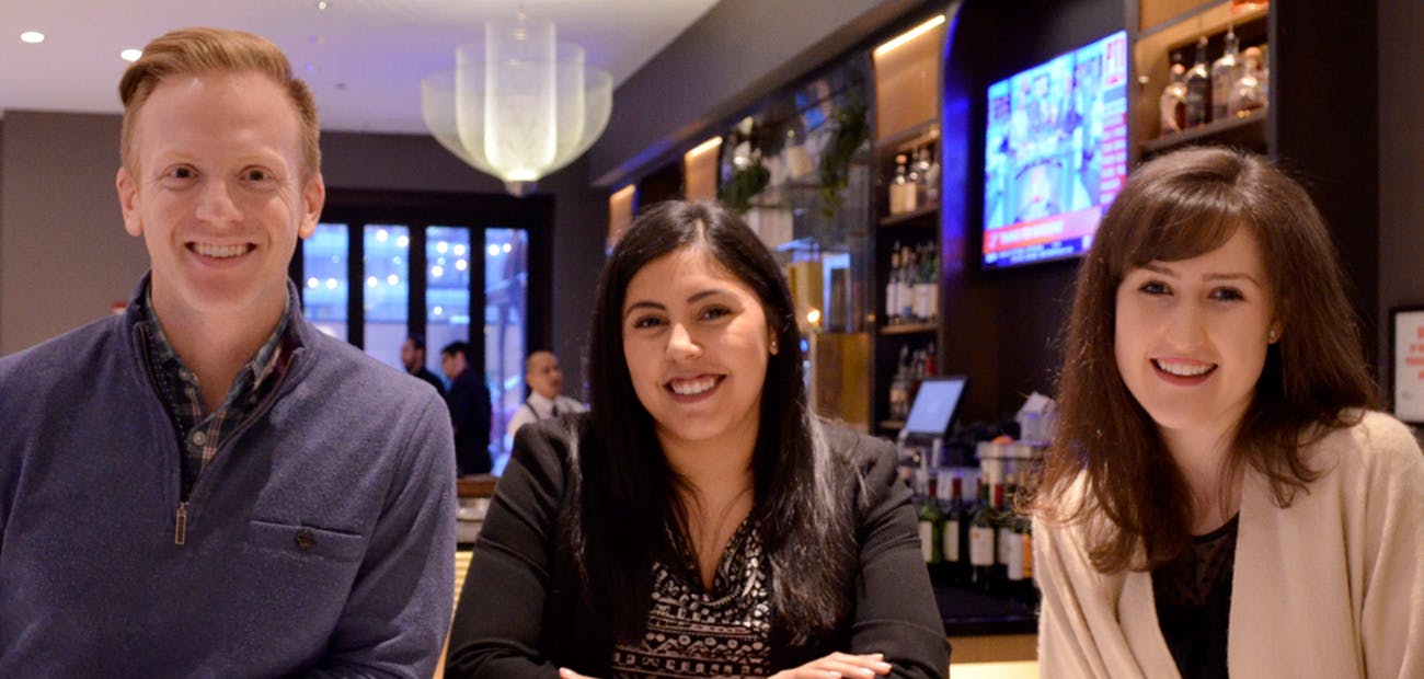 The broker-owners (left to right): Mike McElroy, Augustina Campos, Melanie Everett