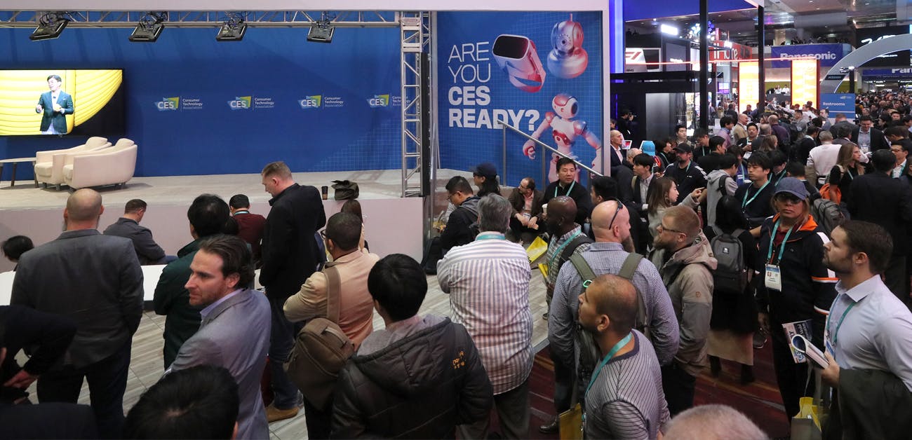 CES show floor