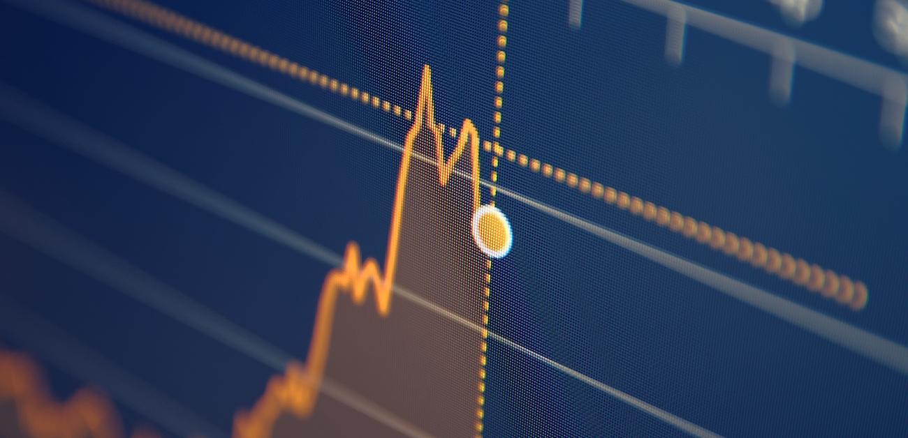 Mortgage rate chart on computer screen