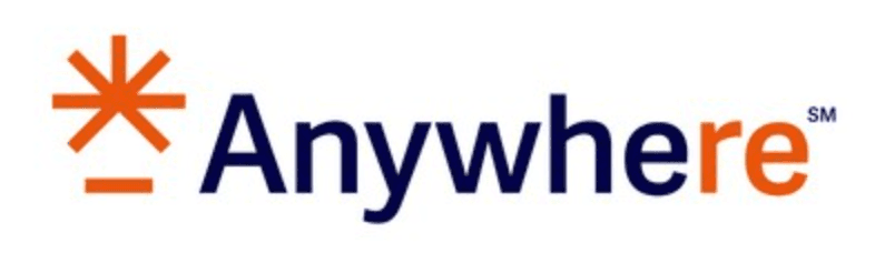 A screenshot of the new logo for Anywhere, formerly Realogy.