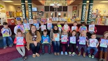 Anna-Marie Hyatt volunteering at a school in her community