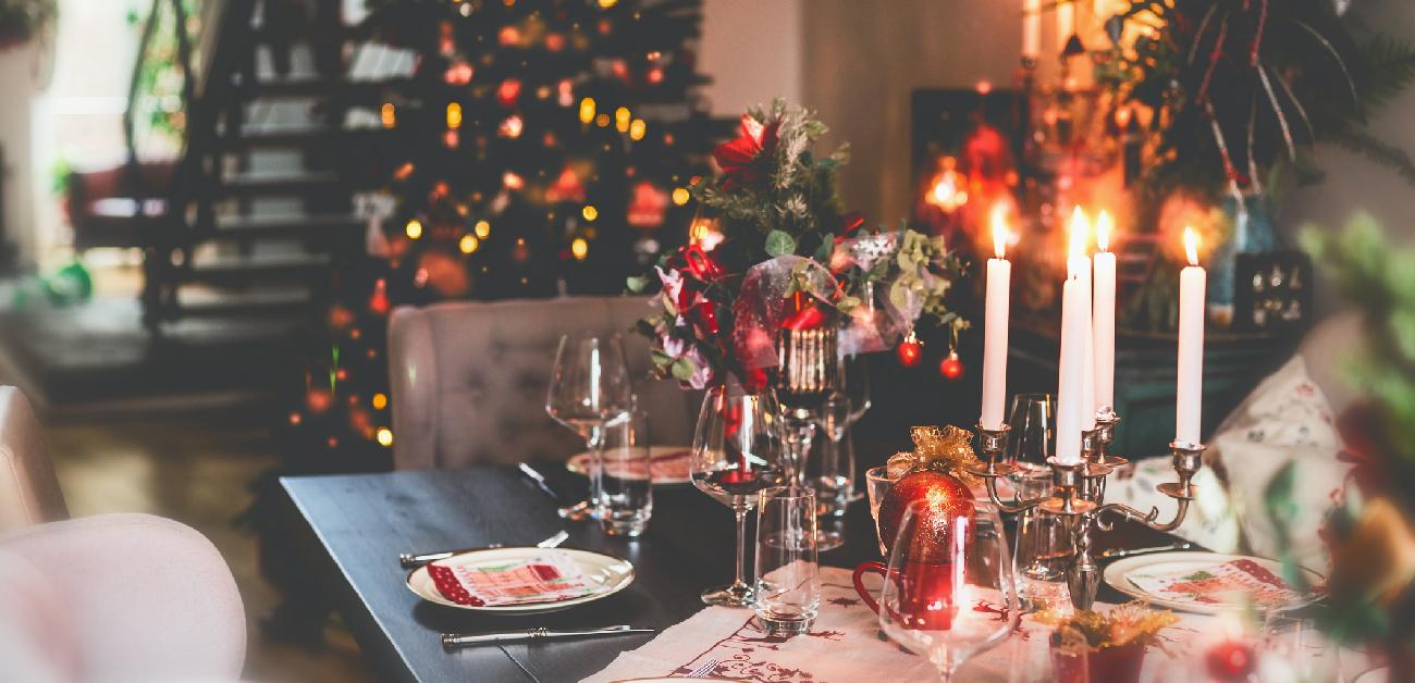 Holiday spread on a table