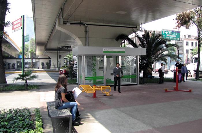 Mexico City's Bajo Puentes Program Turns Vacant Lots Under Freeways into Prized Public Spaces.  Photo courtesy of Inhabitat.com.