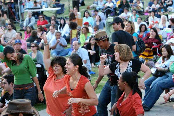 Levitt fans having a great time at a Levitt show