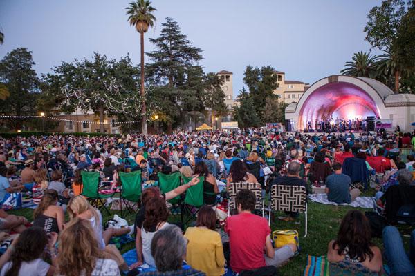 A beautiful evening at Levitt Pasadena in California