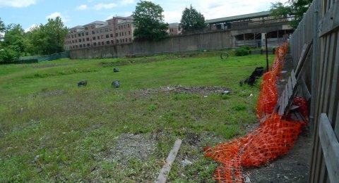 The lot adjacent to the train station which is now The Gateway apartments and retail. It had remained vacant for more than 20 years.