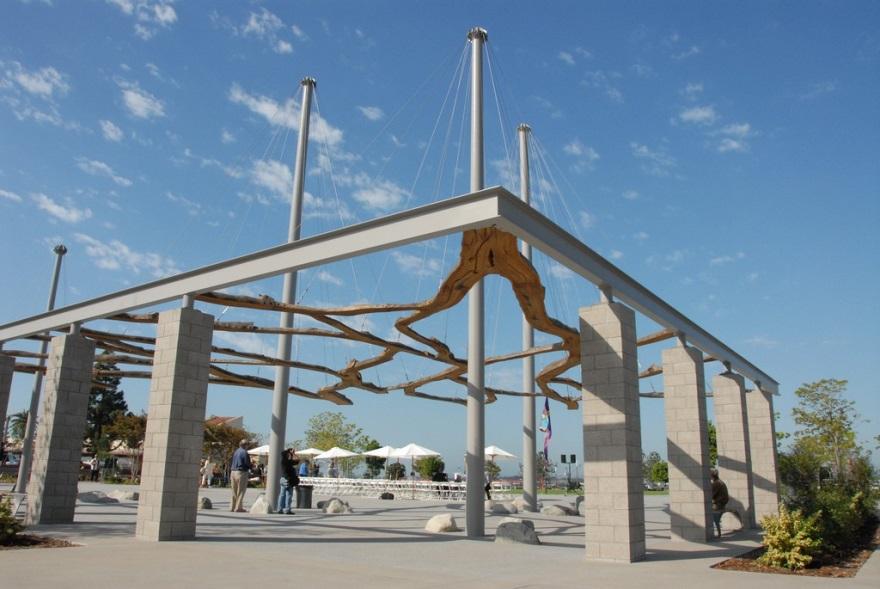 Public artwork, "The Riparium”, at Ruocco Park, Port of San Diego.