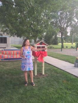 Apple Valley Mayor Mary Hamann-Roland at Ribbon Cutting