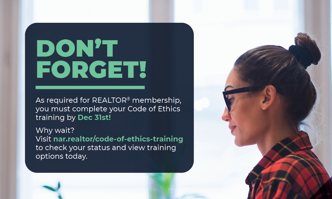 Don't forget to complete your Code of Ethics training!