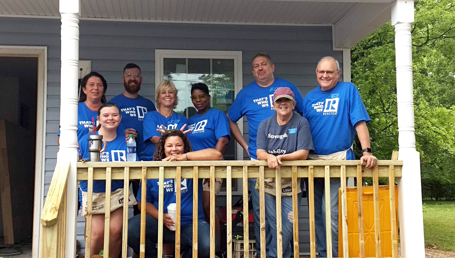 Chattanooga REALTORS® wearing That's Who We R t-shirts