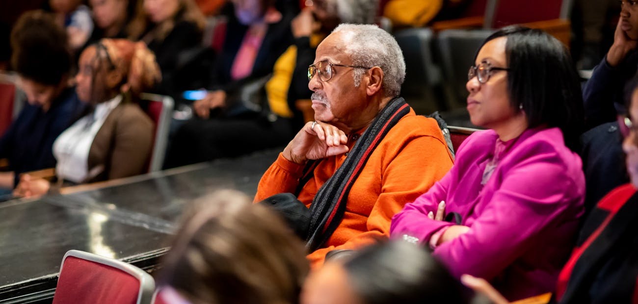 Audience members attending CAR's screening of Shame of Chicago