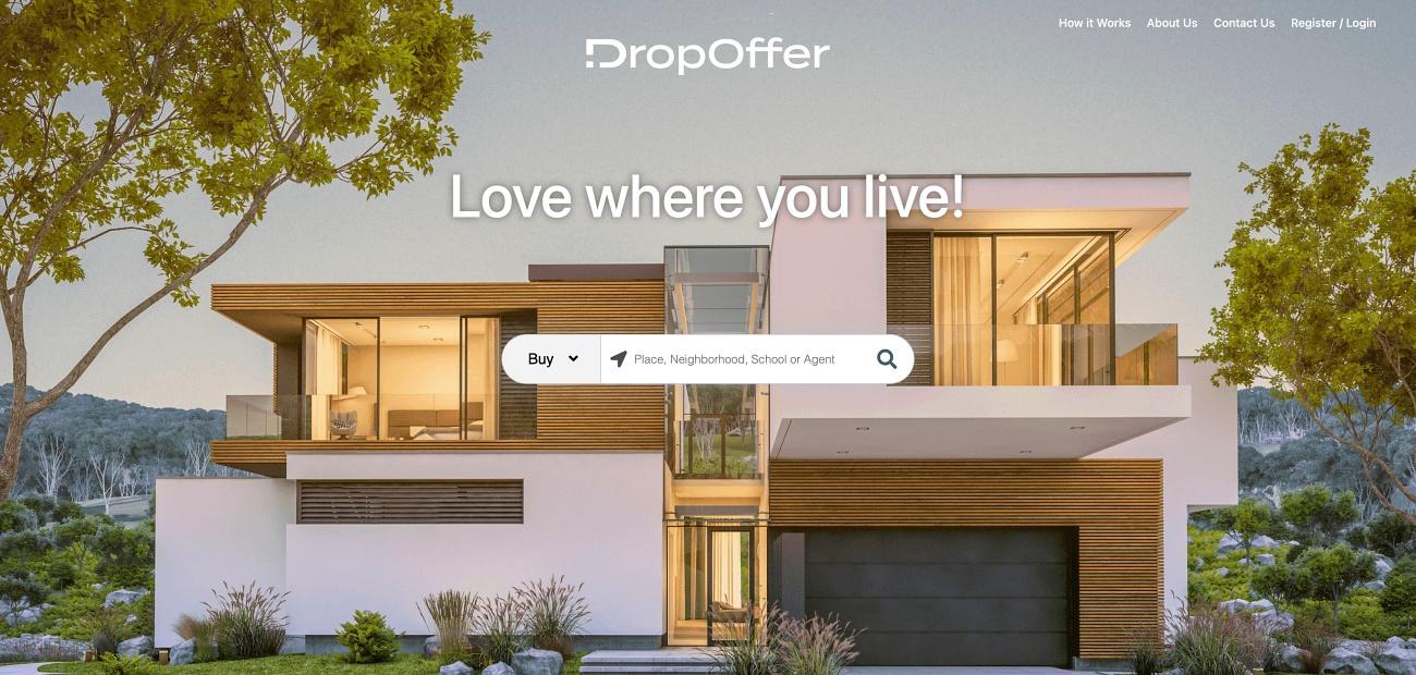 DropOffer home page image Emerging Tech Expand Inventory Options