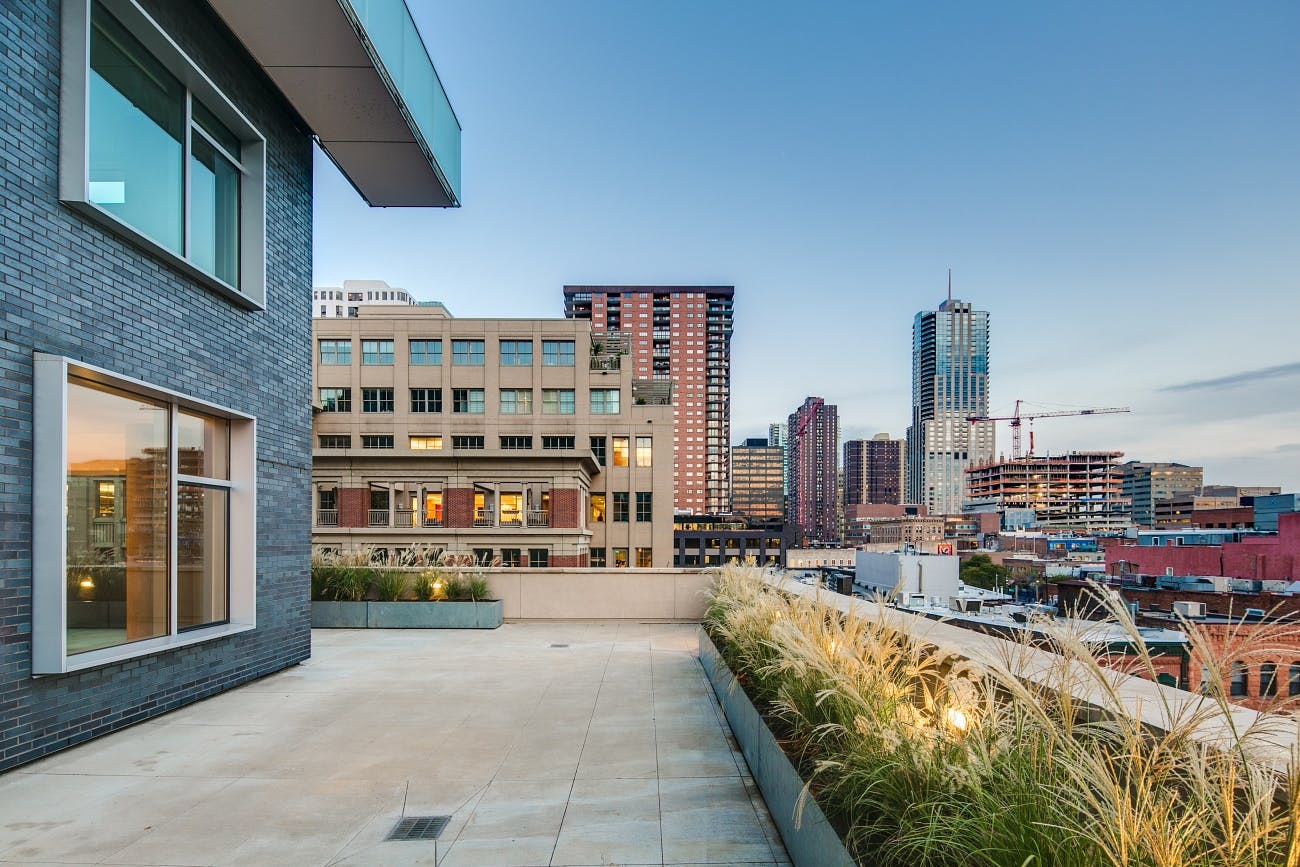 Denver's Historic Sugar Building: terrace view