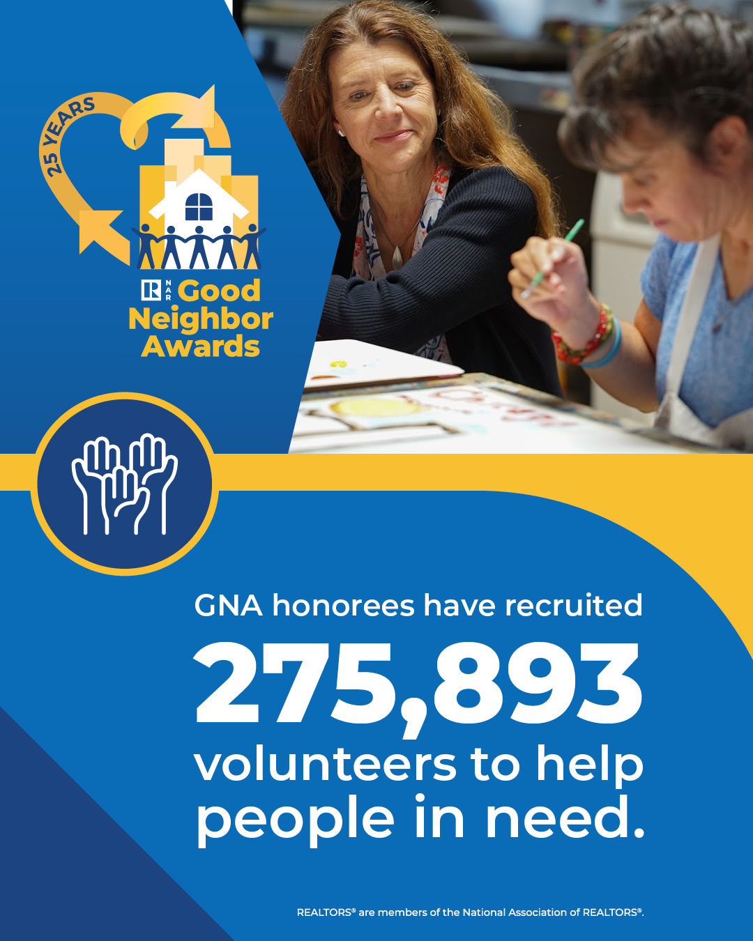 GNA Honorees Have Recruited 275,893 Volunteers to Help People in Need