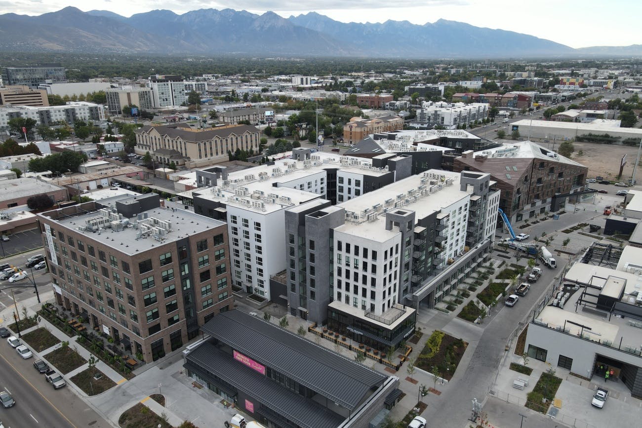 Salt Lake City Post District, abandoned warehouses before construction