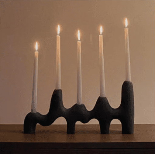 Candles on mantle