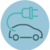 EV car icon