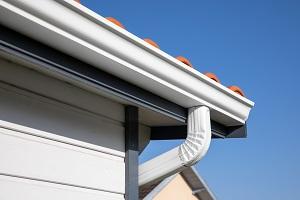 Gutters on a home