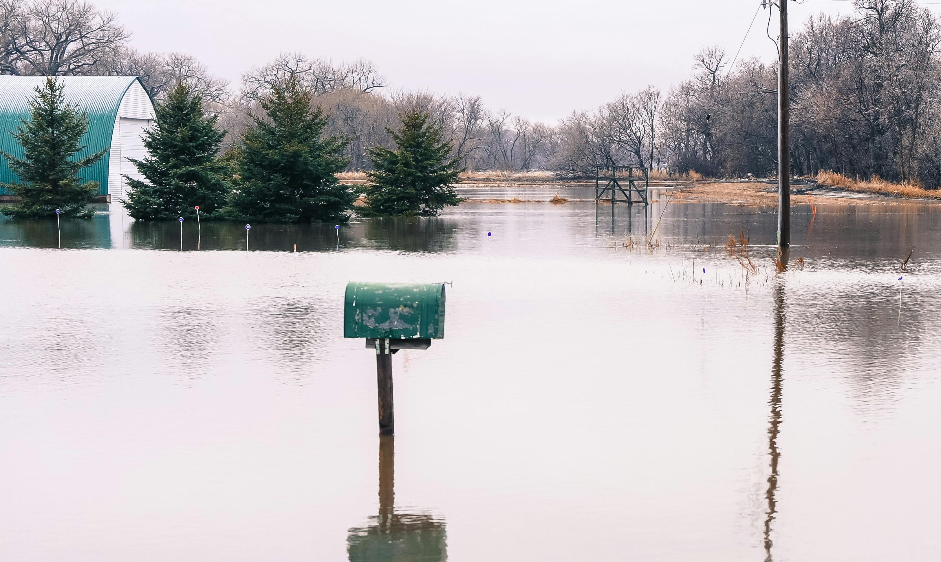 mailbox underwater flooding Kindred ND FEMA