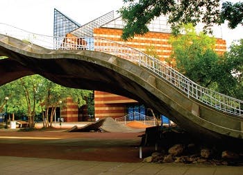 Shot of an overpass in a park