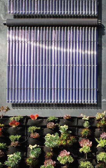 A zero-energy home window with metal blinds