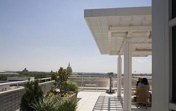 Roof terrace at the NAR building in DC