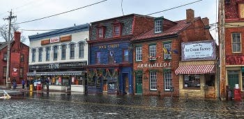 Flooded streets in Annapolis, Maryland