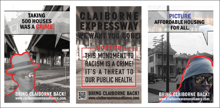 Campaign material to remove the Claiborne Expressway in New Orleans