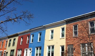 A townhouse complex