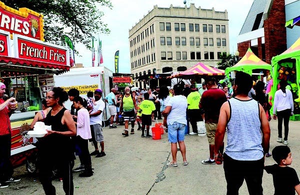 Community gathering in Painesville, OH