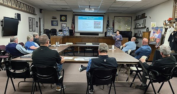 Residents of Lenoir, NC participating on a workshop on strategies for economic vitality