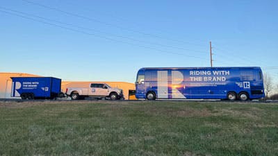 Riding With The Brand Tour Bus and Trailer