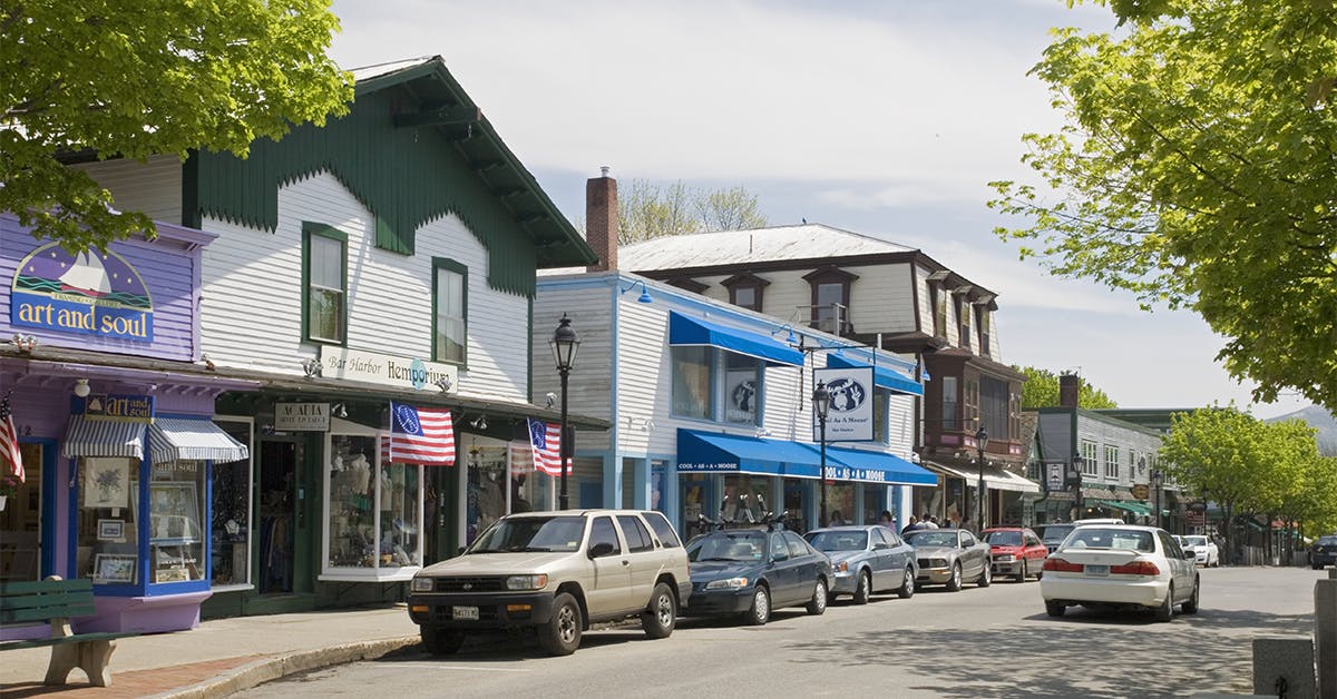 Small town shops