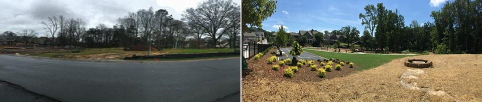 Before & After: additional ammenities added to Kirby Park, Marietta, GA