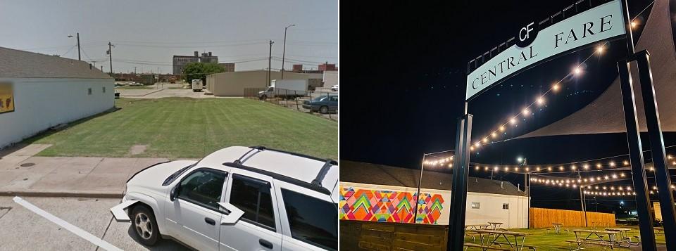 Before and after images: Central Fare, Ponca City, OK