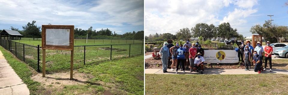 Before and after images: Apollo Beach Garden, Tampa, FL