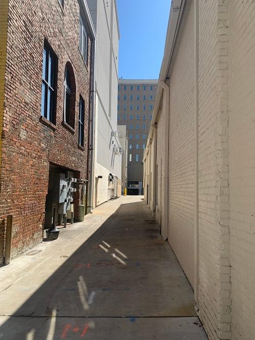 Chandelier Alley in Huntsville, Alabama before renovations