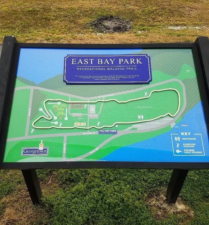 Map of the East Bay Park in the City of Georgetown, SC