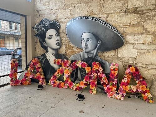 Art work from local creators and makers in La Zona, San Antonio, TX